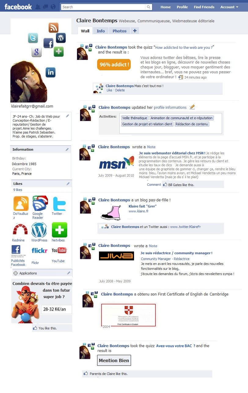 exemple cv webmarketing