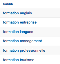 Mots clés améliorés dans Google Analytics