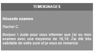 mauvais testimonial